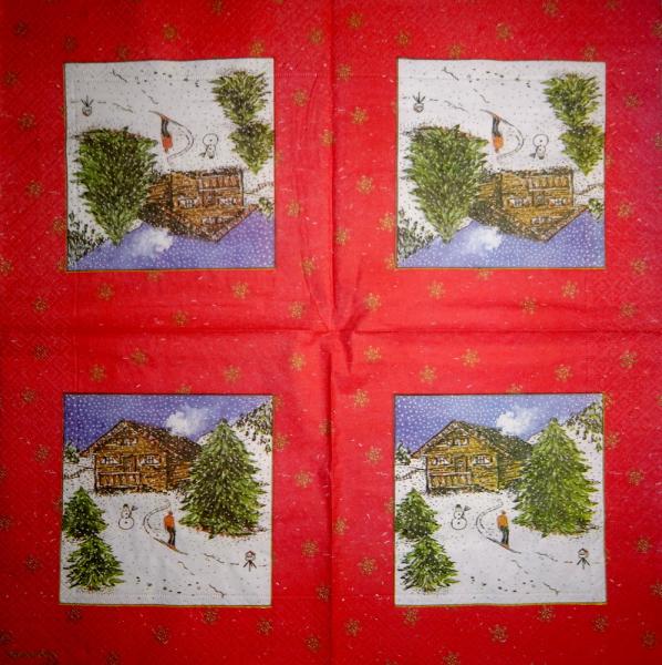 231 Winterlandschaft - 3-lagig - Madame est Servie
